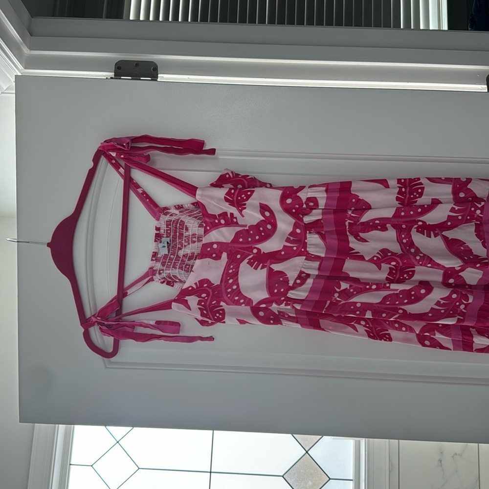 Pink maxi dress
